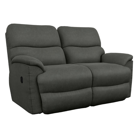 Causeuse inclinable aspect cuir noir - Trouper