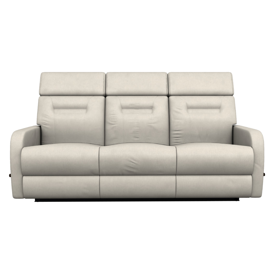 Sofa inclinable en cuir beige pâle - Lennon