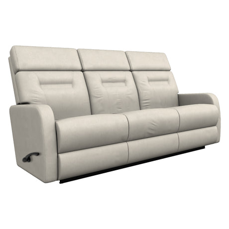 Sofa inclinable en cuir beige pâle - Lennon