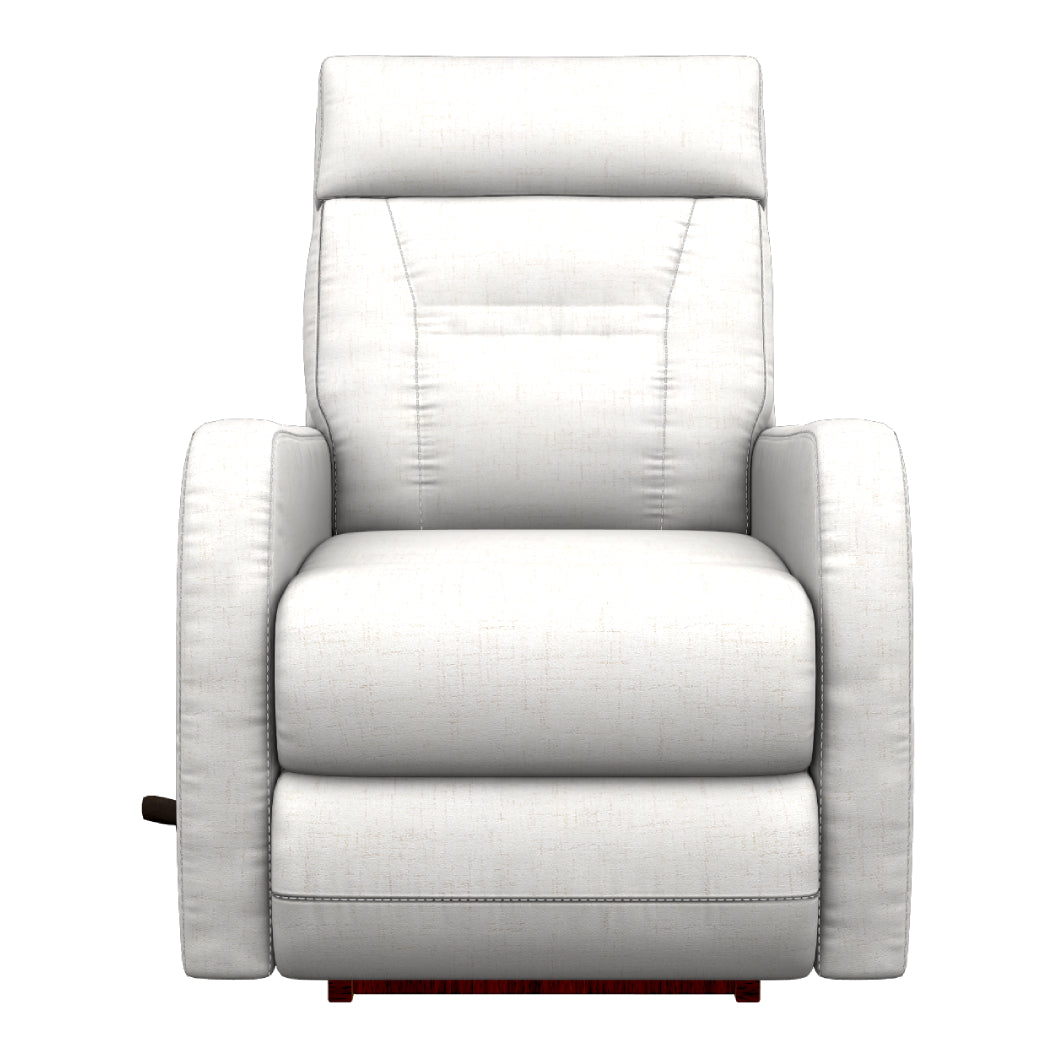 Fauteuil berçant et inclinable en tissu blanc - Lennon