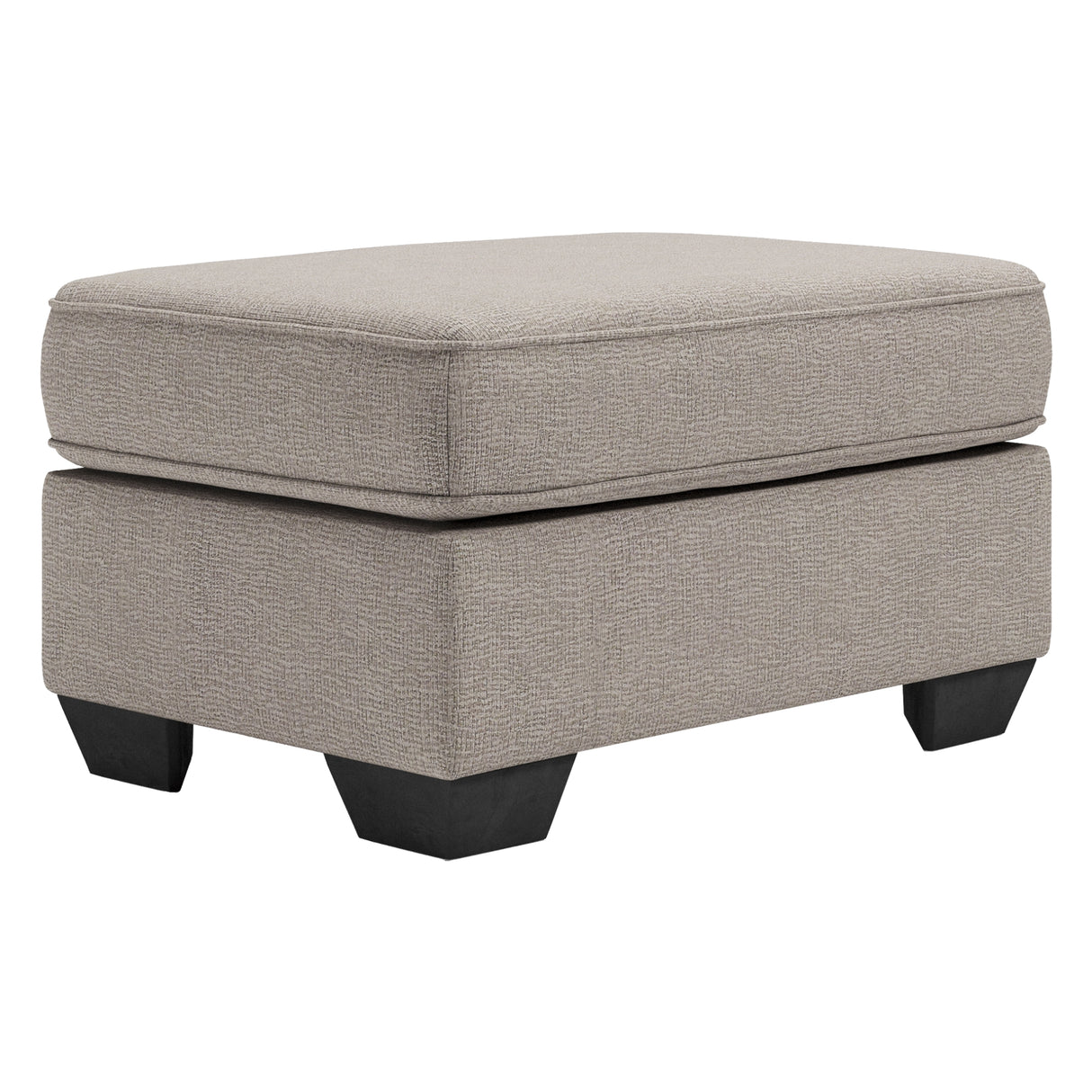 Ottoman Greaves en tissu gris pierre