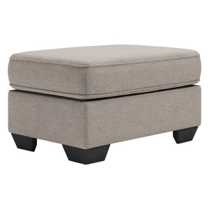 Ottoman Greaves en tissu gris pierre