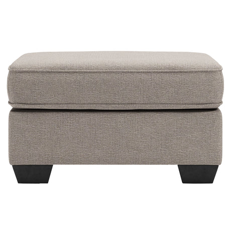 Ottoman Greaves en tissu gris pierre