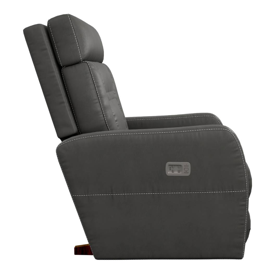 Fauteuil gris foncé en cuir motorisé - Lennon Recliner