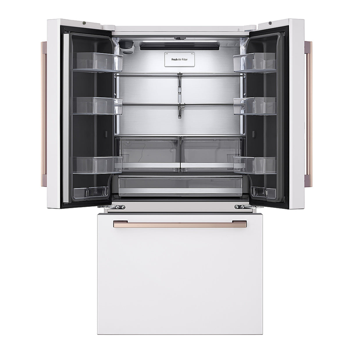 Réfrigérateur portes françaises Blanc 36po