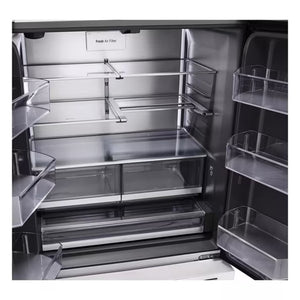 Réfrigérateur porte française 36 po, 26,5 pi³, 3 portes, Blanc - Essence White avec Door Cooling