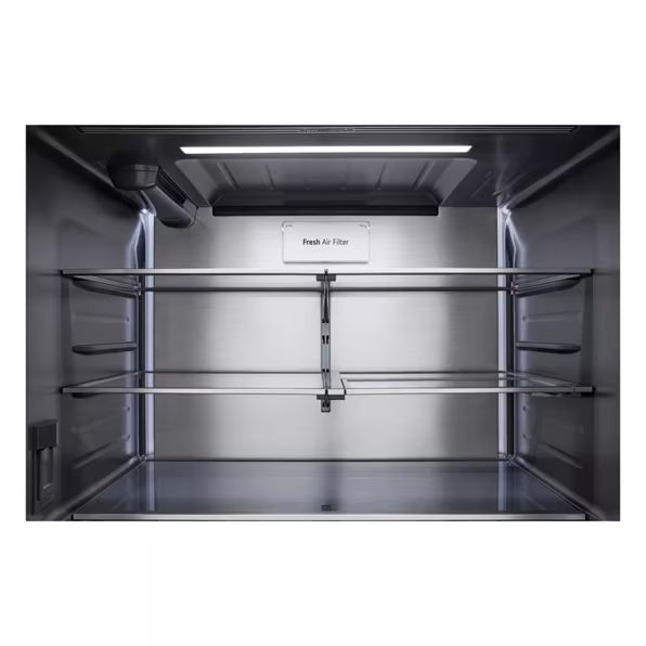 Réfrigérateur porte française 36 po, 26,5 pi³, 3 portes, Blanc - Essence White avec Door Cooling