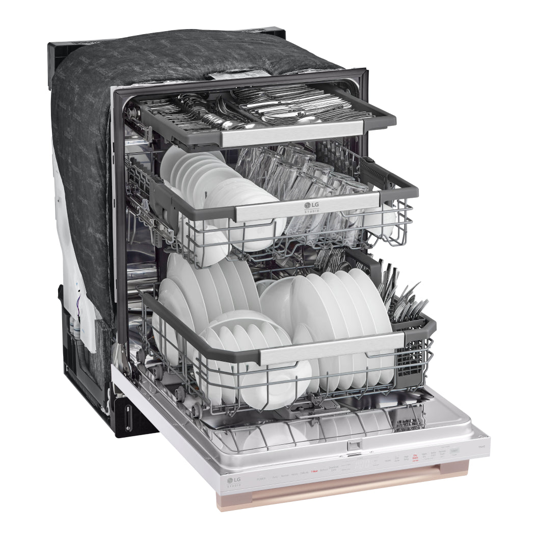 Lave-vaisselle intelligent encastrable 24 po. 40 dBA avec QuadWash™ Pro - White Essence