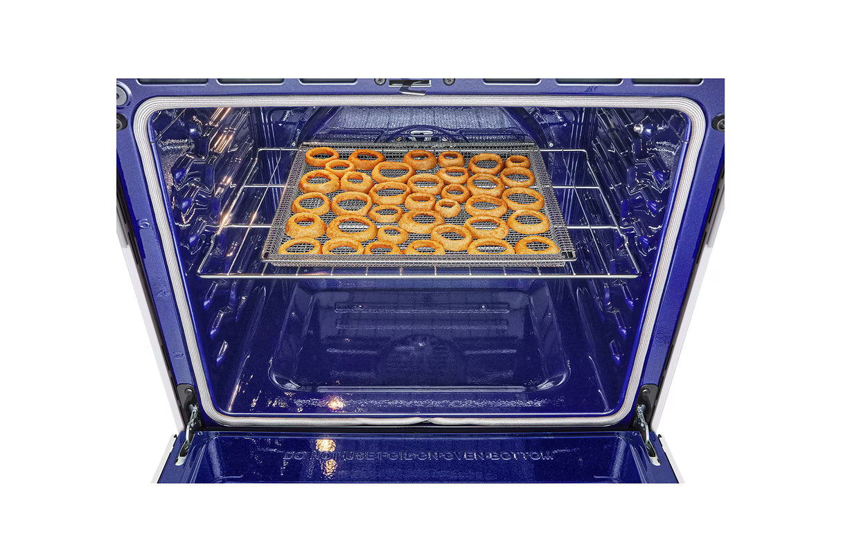 Cuisinière au gaz encastrable 30 po 6,3 pi³ Blanc - Studio - Air Fry, brûleur UltraHeat™ & InstaView