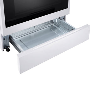 Cuisinière au gaz encastrable 30 po, 6,3 pi³ Blanc avec Convection ProBake®, InstaView® et Wi-Fi - White Essence