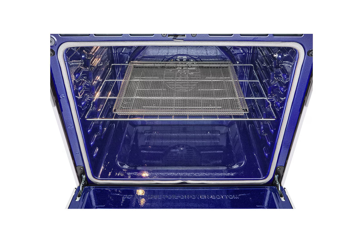 Cuisinière au gaz encastrable 30 po 6,3 pi³ Blanc - Studio - Air Fry, brûleur UltraHeat™ & InstaView