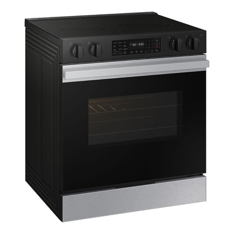 Cuisinière électrique encastrable 30 po, 6,3 pi³ Inox avec Air Fry et Nettoyage à la vapeur