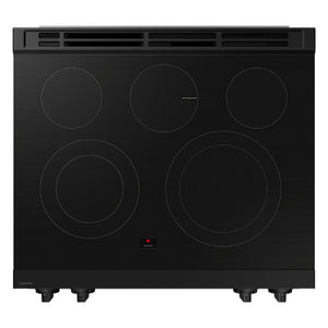 Cuisinière électrique encastrable 30 po, 6,3 pi³ Inox avec Air Fry et Nettoyage à la vapeur