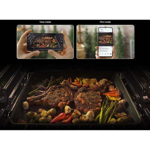 Cuisinière encastrable 30 po, 6,3 pi³ Inox - Série Bespoke avec Friture à l'air et Wi-Fi