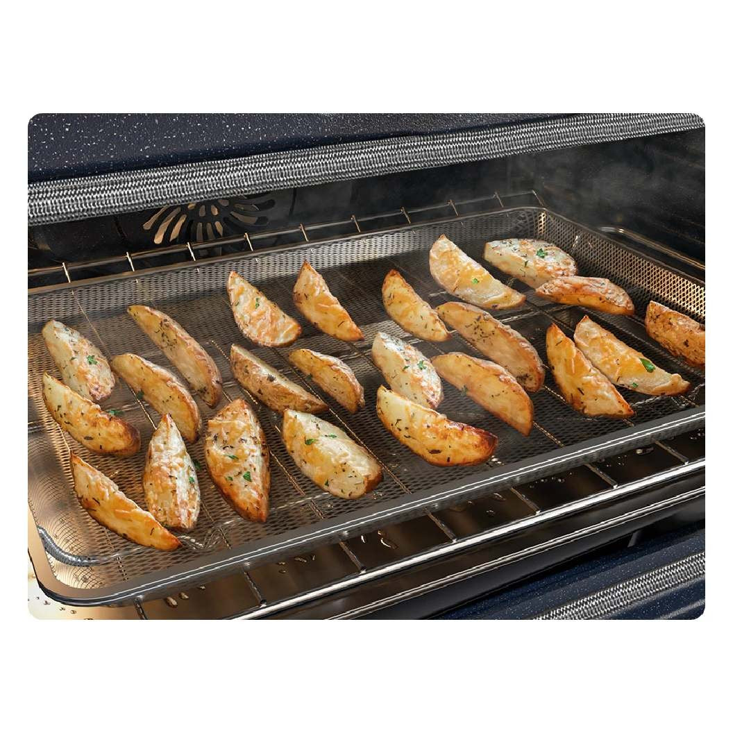 Cuisinière encastrable 30 po, 6,3 pi³ Inox - Série Bespoke avec Friture à l'air et Wi-Fi