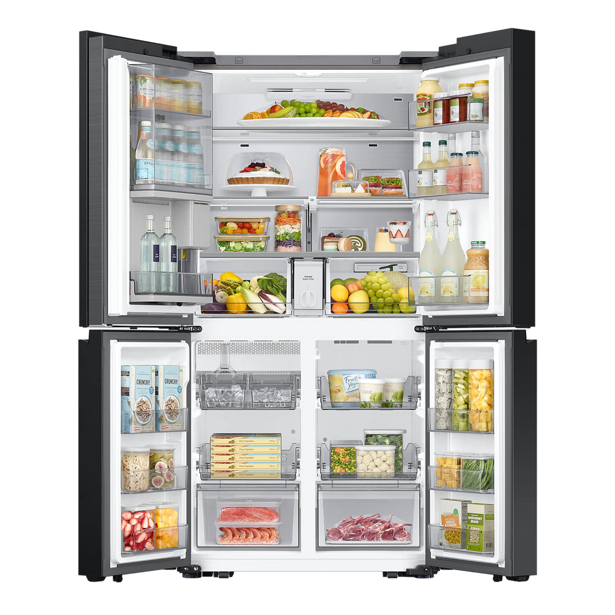 Réfrigérateur 4 portes inox 36po