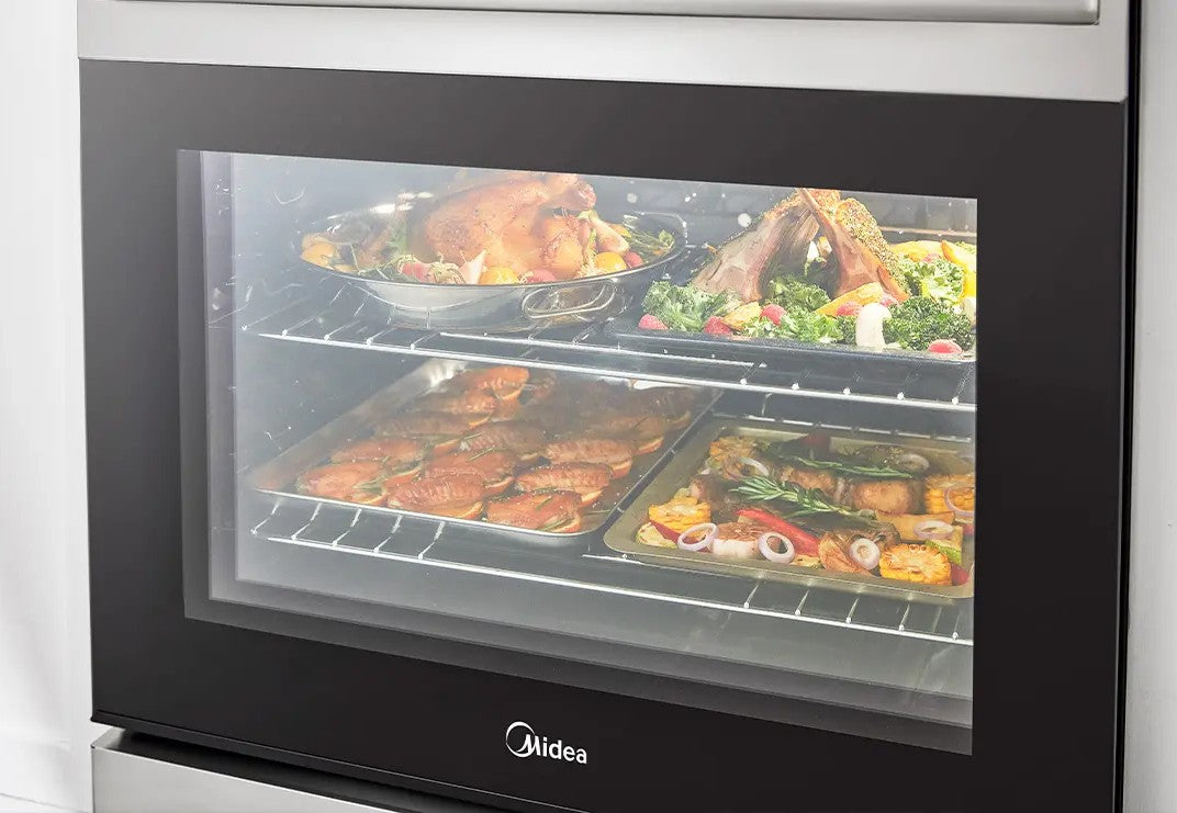 Cuisinière électrique 30 po Inox Capacité spacieuse