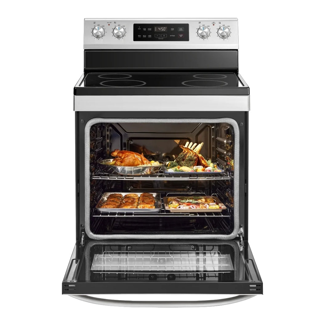 Cuisinière électrique 30 po Inox Capacité spacieuse