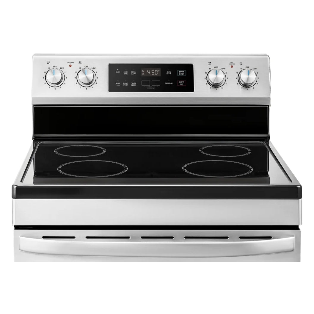 Cuisinière électrique 30 po Inox Capacité spacieuse