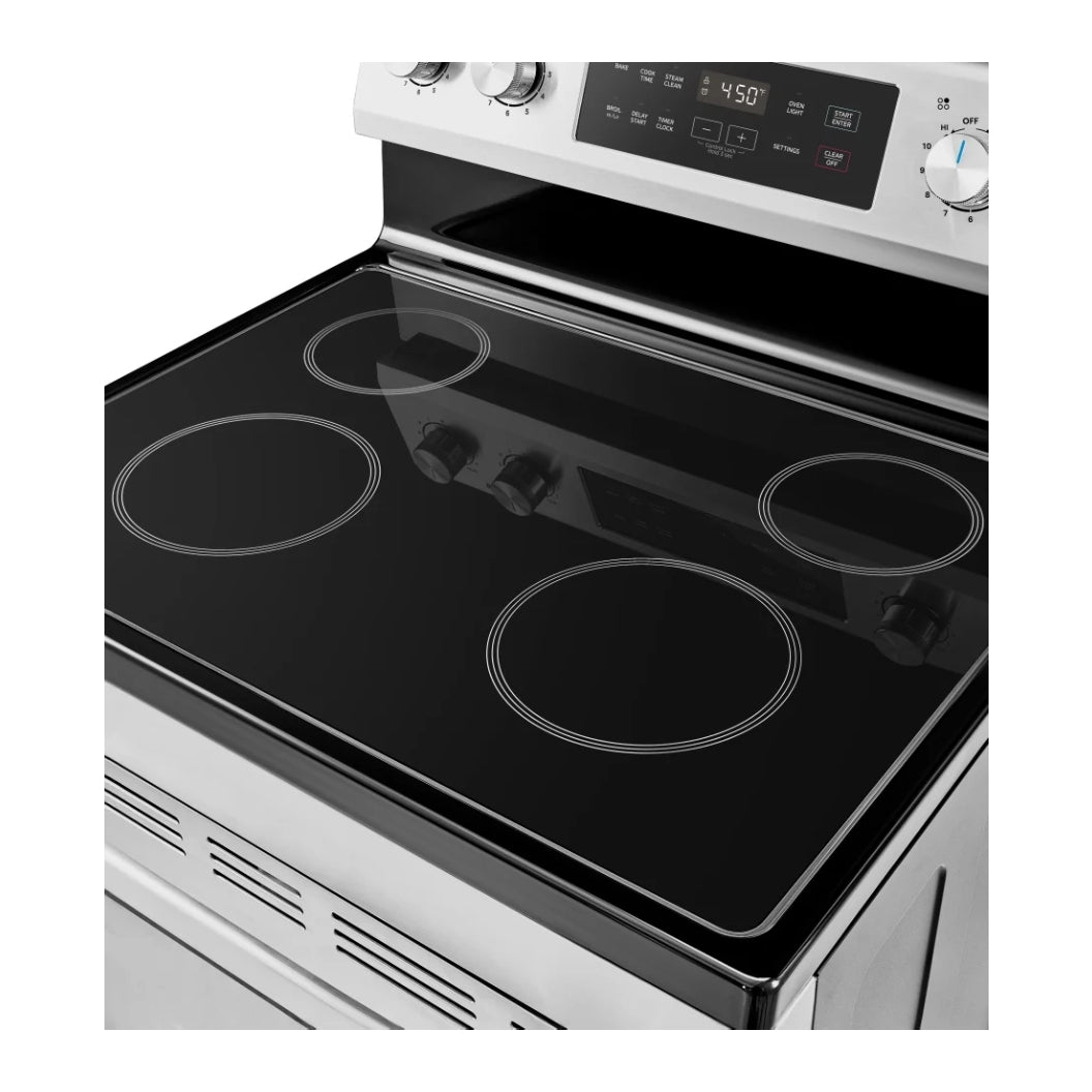 Cuisinière électrique 30 po Inox Capacité spacieuse