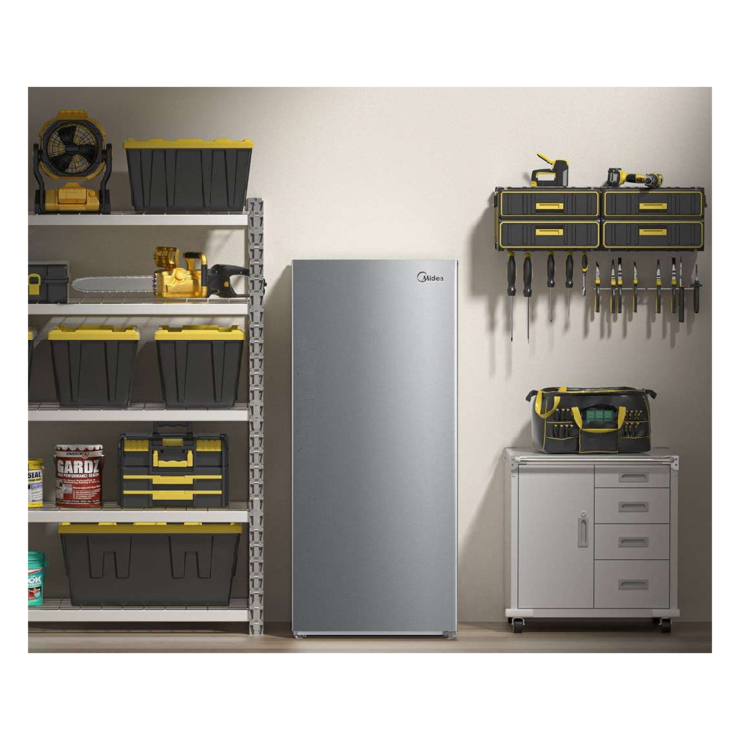 Congélateur vertical 33 po, 17 pi³ Inox - Convertible réfrigérateur/congélateur
