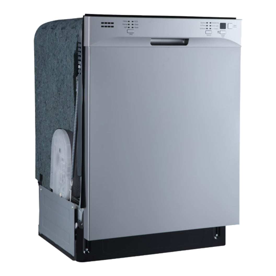Lave-vaisselle encastrable 24 po. 52 dBA Inox à cuve hybride