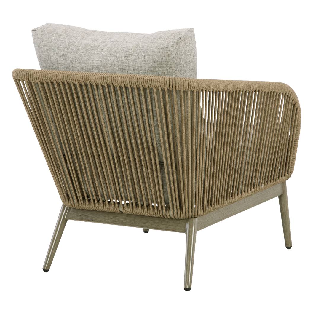 Ensemble de 2 fauteuils en faux bois beige - Swiss Valley
