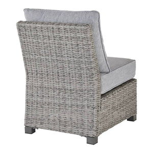 Chaise d'extérieure tissue grise pâle sans accoudoir - Naples Beach