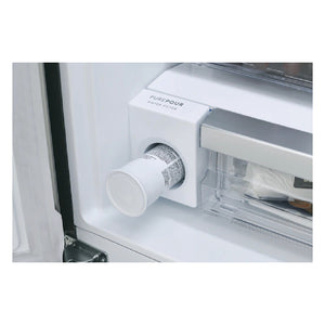 Réfrigérateur à porte française 30 po, 20 pi³, 3 portes, Inox avec distributeur d'eau et machine à glaçons