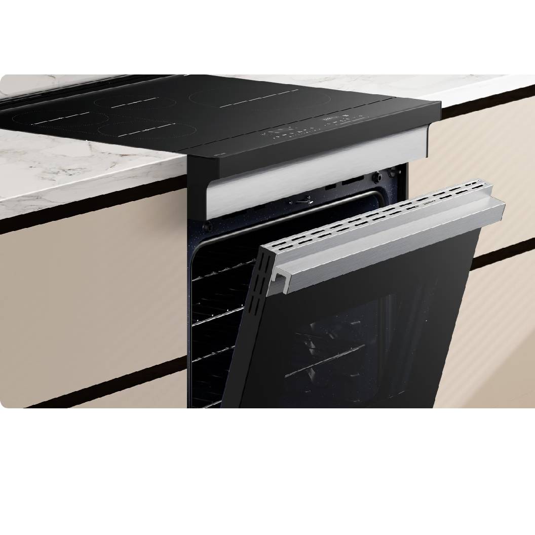 Cuisinière à induction inox encastrable