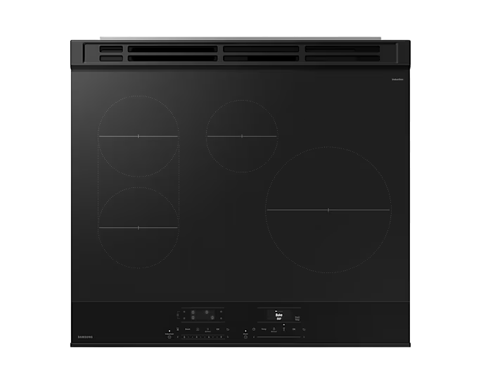 Cuisinière à induction inox encastrable