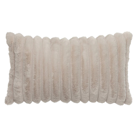 Coussin 12 x 20 po en fausse fourrure - Raya