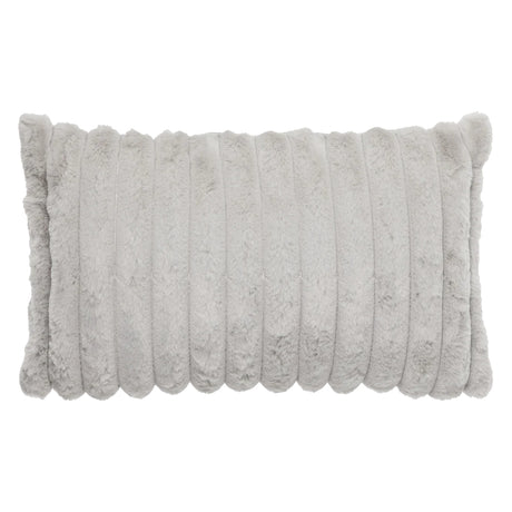 Coussin 12 x 20 po en fausse fourrure - Raya
