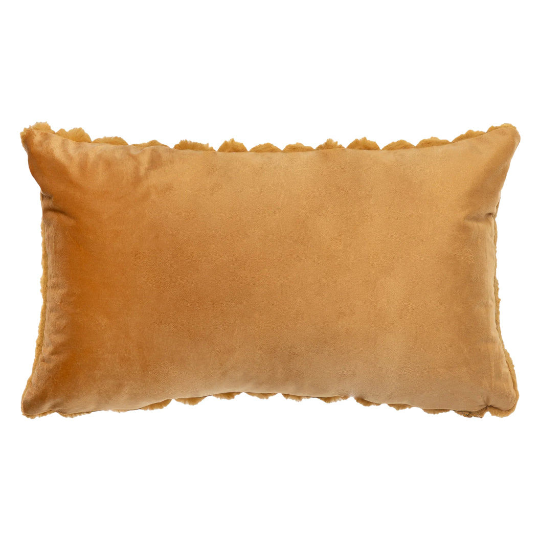 Coussin 12 x 20 po en fausse fourrure - Raya