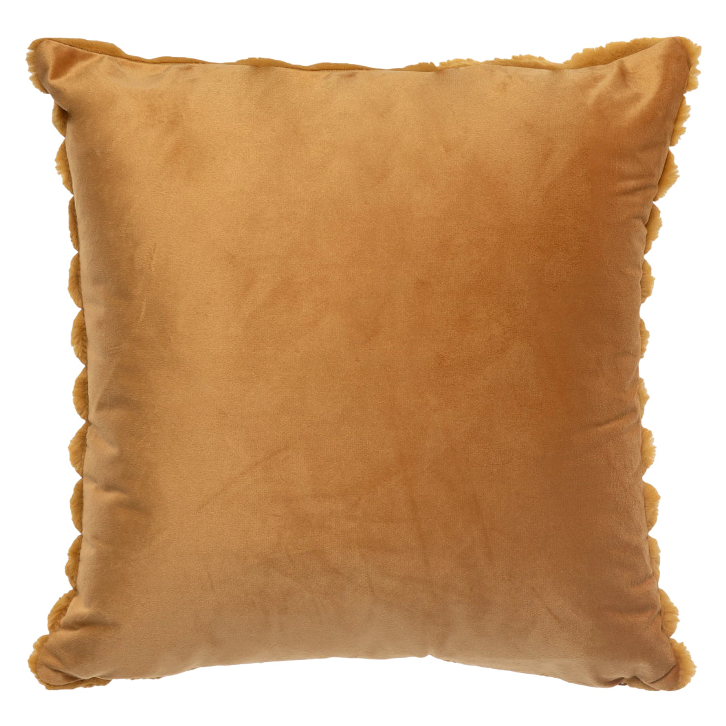 Coussin 18 x 18 po en fausse fourrure - Raya