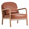 Chaise d'appoint aspect cuir ou en tissu - Fani