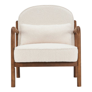 Chaise d'appoint aspect cuir ou en tissu - Fani