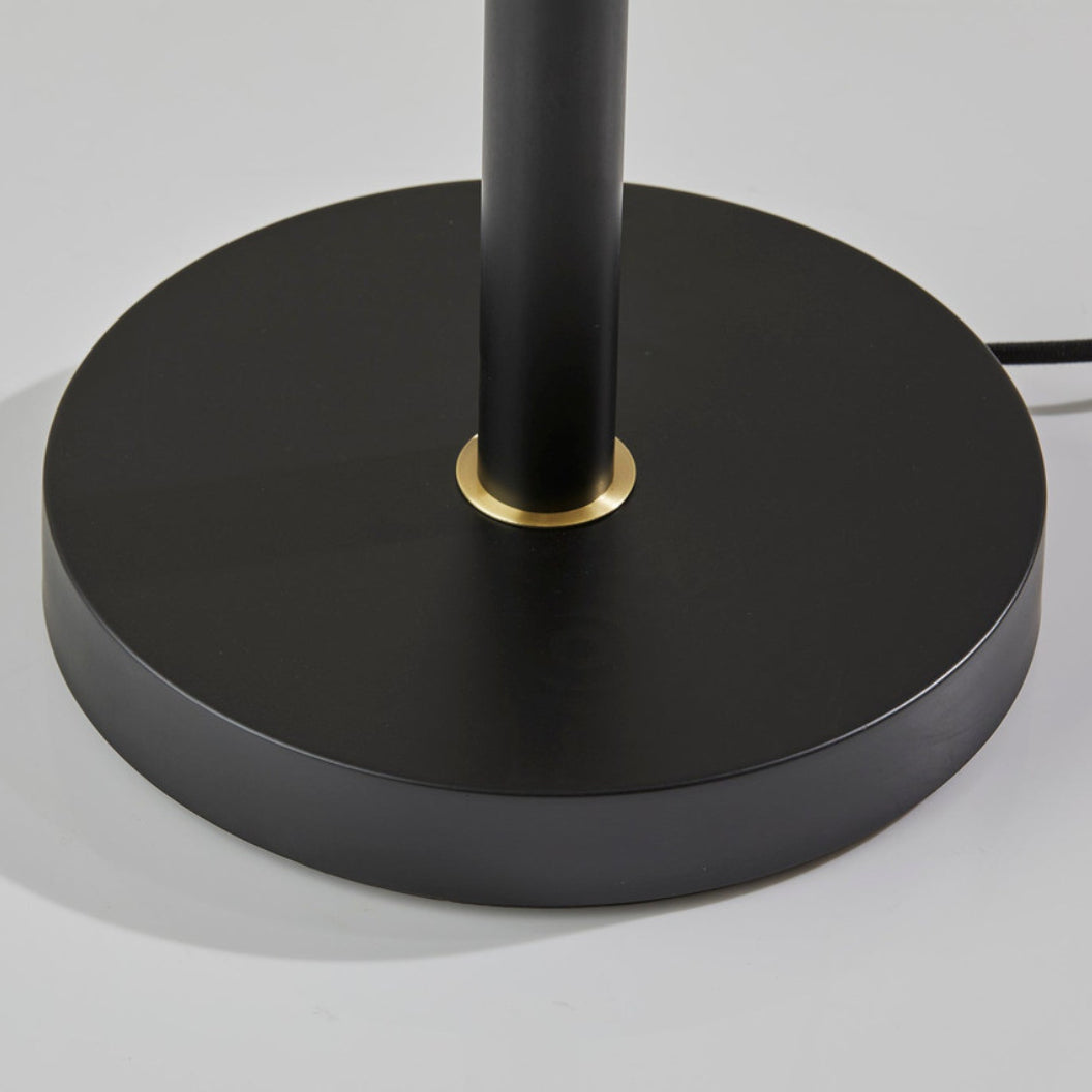 Lampe sur pied en métal noir et or industriel 67 po. - Windsor
