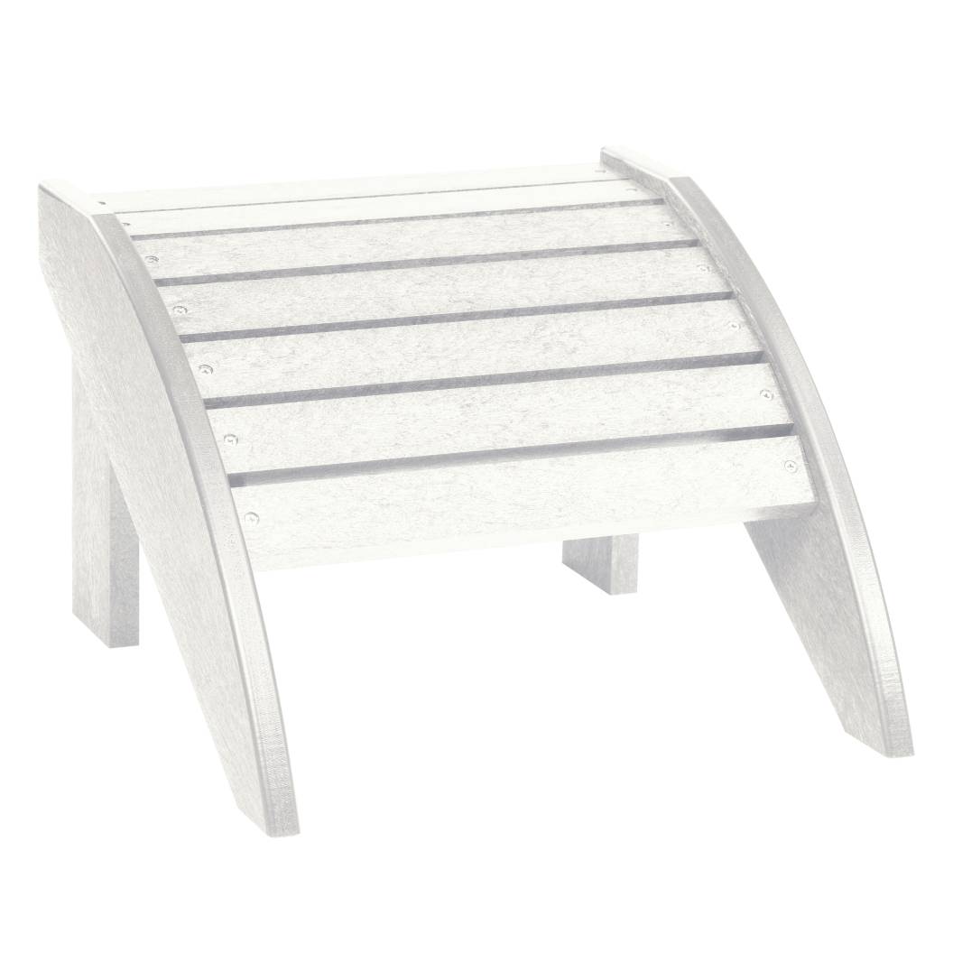 Repose pied blanc plastique recyclé - Adirondack