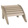 Repose-pieds extérieur en plastique recyclé - Classique F01