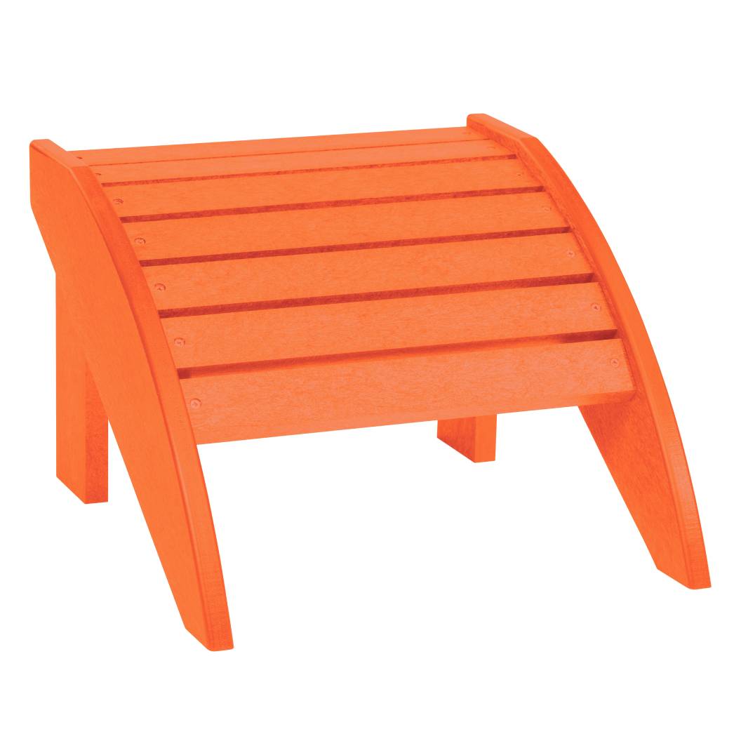 Repose pied orange plastique recyclé - Adirondack