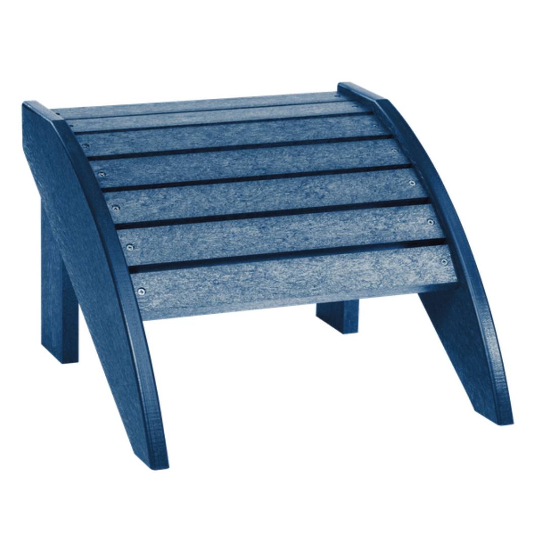 Repose pied bleu plastique recyclé - Adirondack