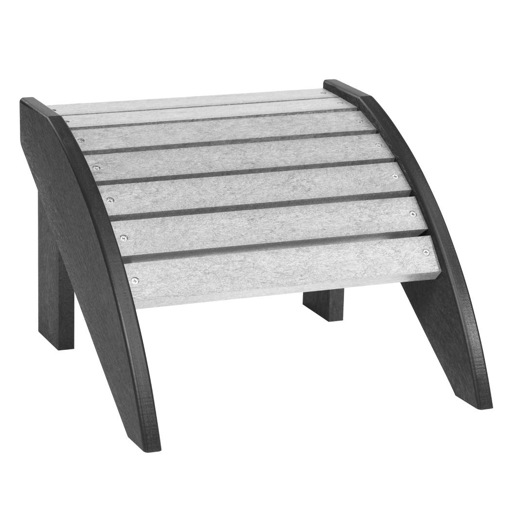 Repose pieds gris plastique recyclé - Adirondack