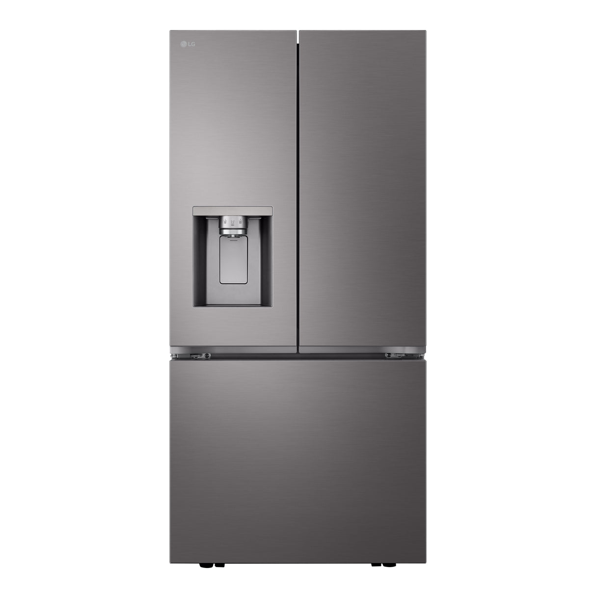 Réfrigérateur portes françaises Inox noir 33po