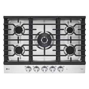 Plaque de cuisson au gaz 30 po. avec 5 brûleurs