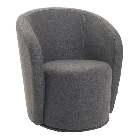 Fauteuil d'appoint pivotant en tissu - Luka