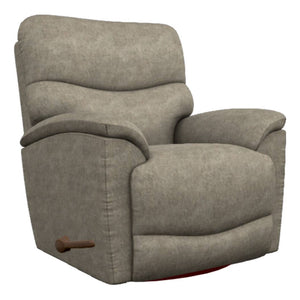 Fauteuil en tissu gris berçant et inclinable - Trouper