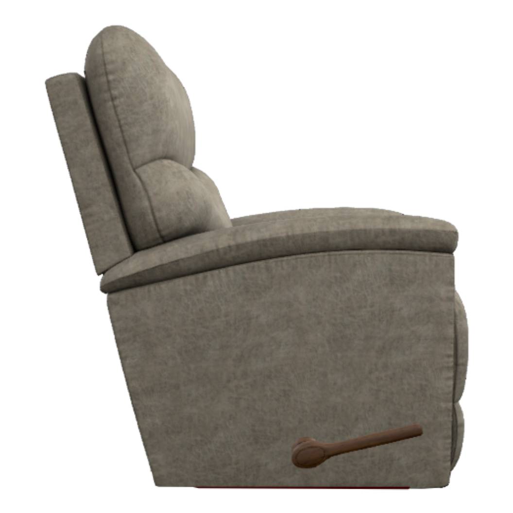 Fauteuil en tissu gris berçant et inclinable - Trouper