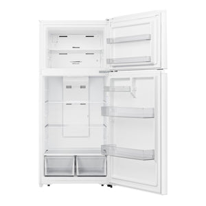 Réfrigérateur congélateur haut blanc 30po