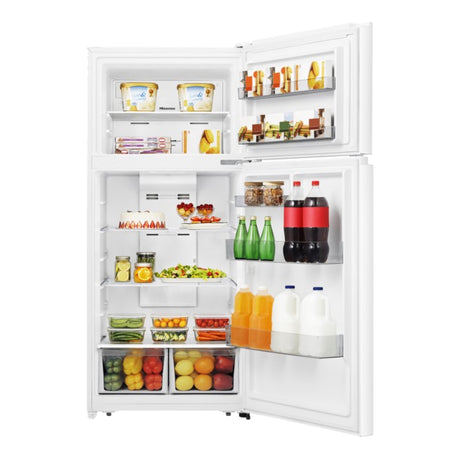 Réfrigérateur congélateur haut blanc 30po